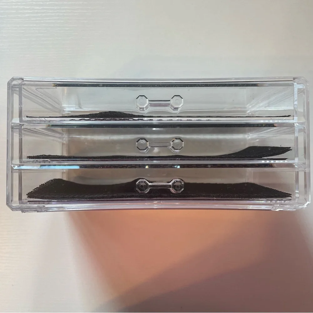 Clear Acrylic Three Drawer Organizer
